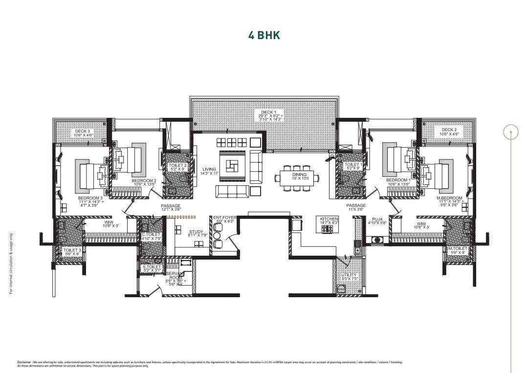 Shapoorji Golfland 4 BHK