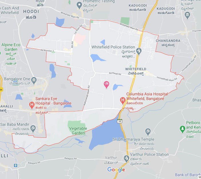 Joyville Whitefield Location Map